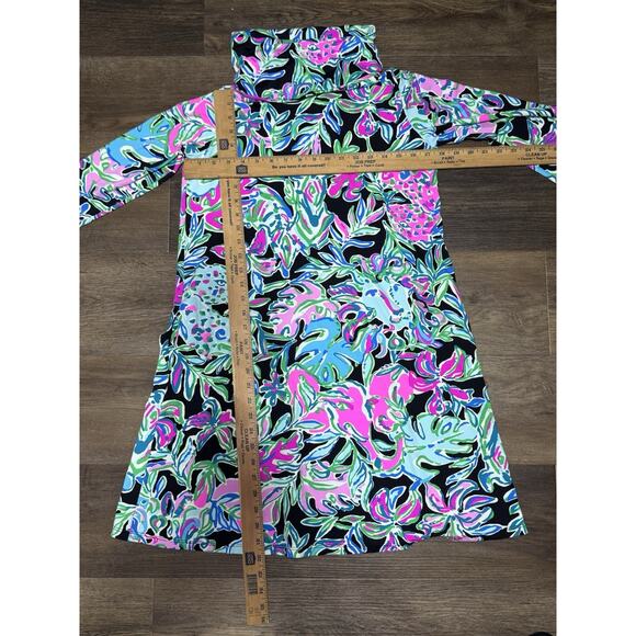 Lilly Pulitzer Lilshield UPF 50 Chillylilly Lets Go Wild Medium Dress W/ Pockets - Picture 5 of 11
